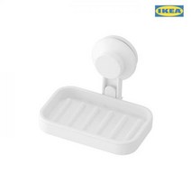 이케아 TISKEN 티스켄 흡착식비누받침/욕실용품/화장실/, 화이트_603.812.85