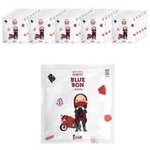 블루본 아이노우 새부리형 컬러 마스크, 버건디, 30매