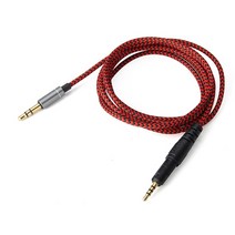 EARMAX 오디오테크니카 ATH-M50x ATH-M40x AHT-M70x 헤드폰 케이블, 레드