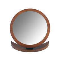 반달받침 원형 탁상 거울 wood 원목 북유럽 갓성비 미러 거울 mirror 우드 가성비, 단품