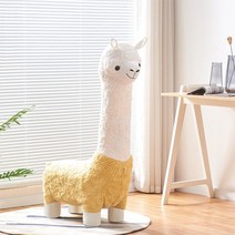 패브릭 양 장식 의자 봉제인형 스툴 크리에이 티브 양 벤치 카페 거실 장식, C
