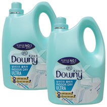다우니 엑스퍼트 실내건조 섬유유연제 대용량 고농축, 4L, 2개