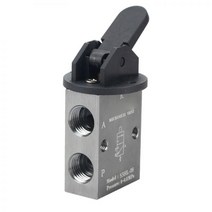 S3HL-M5/06/08 M5 1/8 quot1/4quot BSP 2 위치 3 웨이 핸들 제어 공압 기계 밸브, 02 1/4