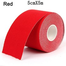 주짓수테이핑 테이핑테이프 Kinesiology Tape Roll 방수 스포츠 의료용 접착제 Elastoplast Athletic Strap, 07 5cmx5m Red