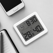 사무실 온도측정용 디지털시계 온도습도측정 온도습도, 1개