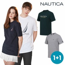[KT알파쇼핑][NAUTICA] NEW 노티카 클래식 로고 반팔티셔츠 1+1 택1