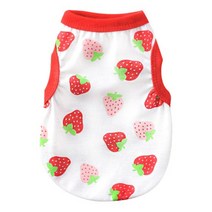 제제펫 패턴 민소매 반려견 옷, G106PDFC001