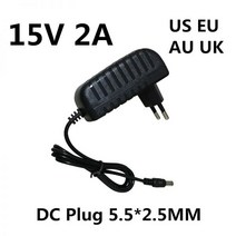 마샬 스톡웰 휴대용 블루투스 스피커용 15 V 2A 2000MA AC DC 어댑터 충전기 볼트, EU_15V 2A, 02 EU_01 15V 2A