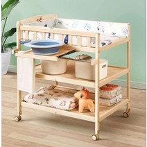 원목 기저귀 교환대 갈이대 기저귀대 수유실 이동식, 3단 기저귀 교환대 + A매트 + 사이드패널