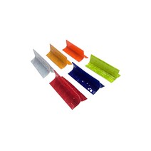 임시차선오뚜기 임시차선스티커 반사지스티커 차선스티커 반사 고휘도반사지, 적색(100개), 100개