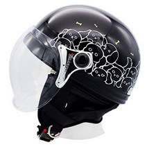 DAMMTRAX 카리나 하프 오토바이 바이크 스쿠터 헬멧 고양이 클래식 22 - 4cm 여성용, B