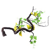 도마뱀 정글 등반 포도 나무 인공 파충류 포도 나무 애완 동물 서식지 등반 장식 유연한 구부릴 수있는 애완 동물 등반 습관, 사진으로, CN