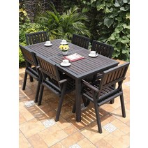 야외테이블세트 피크닉테이블 라탄 카페 정원 접이식 코스트코 철제 가구, 09. 바커 의자:21【80 콜라주 사각 테이블】