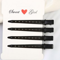 옆머리누르기 헤어핀셋 미용실집게핀 블랙 메탈, 1개, 상세페이지 참조, 상세페이지 참조