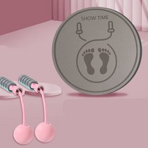 실내 점프 로프 매트 충격 흡수 방음 가정 두꺼운 피트니스 특수 미끄럼 방지 스포츠 음소거 전문 요가 매트, 와인 레드 [직경 60cm] +, 8mm(초보자)