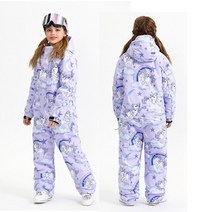 보드 스키 용품 어린이 방한복 키즈 스키 점프수트 원피스 오버올 방수 방풍 여아 스노우보드복 스노우옷-3, [05] Size 140, 03 as picture_05 Size 140