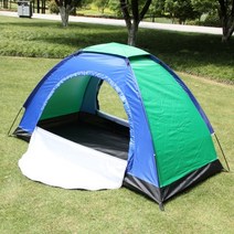 백팩킹텐트 하이킹 야전 텐트 1인용 2인용, 컬러매칭 싱글 양문형 텐트 세트6
