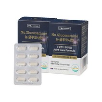 뉴와이즈 뉴질랜드 글루코사민 60캡슐 1개월분 x2개 무릎 어깨 손목 허리 초록입홍합, 2개
