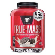 BSN 비에스엔 트루 매스 게이너 쿠키 앤 크림 2.64kg 단백질 True-mass, 1개