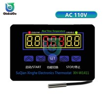 Ac220v DC 12V 10A 디지털 온도 조절기 AC 110V 스마트 XH-W1411