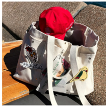 [이거찜] 노트북 기저귀 가방 패치 디테일 캔버스백