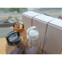 킨토 워터보틀 예쁜 물병 500ml (투명 엠버 스모크), 스모크