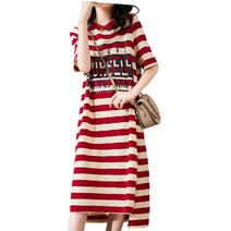 엘레스 여성원피스 루즈핏 롱티셔츠 반팔 롱원피스