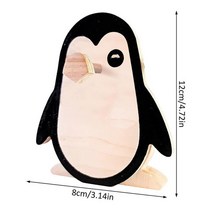 동물 안경 랙 귀여운 3D 나무 조각 선글라스 디스플레이 선반 쇼 스탠드 쥬얼리 홀더 쇼케이스 1 개, 한개옵션1, 06 Penguin