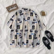 셔츠 세트 해외 인디안 반바지 남방 반팔 바캉스 해변 하와이셔츠