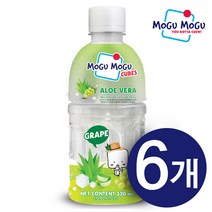 모구모구 큐브 알로에베라 청포도 320mlX6병/편의점 인기음료, 320ml, 6개