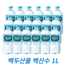 백산수 1리터 생수 백두산 화산암반수 가정용 물배달, 1L, 48개