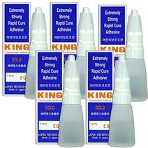 KING 킹 순간 강력 접착제, 5개, 5g