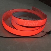 새로운 도착 3cm x 100cm 흰색 유연한 EL 스트립 전계 발광 테이프 DC12V 인버터와 led 라이트 네온 테이프, red 3x200cm