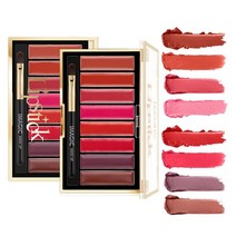 립 팔레트 세트 방수 8 색 크림 매트 립스틱 롱웨어 하이라이터 스틱 워터 라인