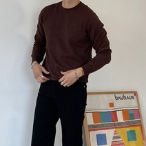 고급 부드러운 캐시미어 남자 라운드 무지 얇은 긴팔 니트 티셔츠