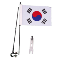 오토바이 자전거 깃발제작 핸들용 뒷바퀴용 깃봉 브라켓 (태극기 증정), 자전거 뒷바퀴용