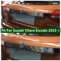 뒷문 도어 핸들 스트립 악센트 장식 뒷 트렁크 테일 게이트 커버 트림 스즈키 비타라 에스쿠도 2015-2021, 없음