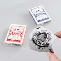 도매팜 잘 찢어지지 않는 깔끔 일러스트 트럼프카드 마술카드 보드게임, 1개, 블랙