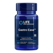 Life Extension 라이프 익스텐션 게스트로-이즈 Gastro-Ease 아연 카르노신 프로바이오틱스 락토바실러스 루테리 위건강 60 베지캡슐, 1개, 60정