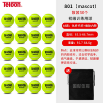 소프트 테니스공 칼라 테니스볼 연식 정구공 주니어 어린이 매직 고무줄 스펀지 연습용 컬러 10개, 801 송구봉투 30개