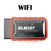 스캔 도구 액세서리 obd2 스캐너 automotivo elm327 블루투스 호환 v1.5 진단 obd2 ios 안드로이드 와이파이 pic18f25k80 칩, 빨간색 와이파이