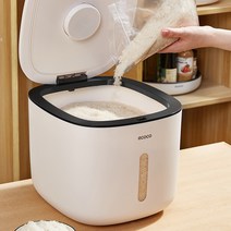 살림의발견 원터치 밀폐형 다담다 쌀통 v2, 5kg, 블랙, 블랙