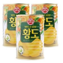 오뚜기 황도 통조림 반절, 300g, 6개
