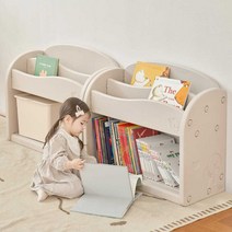 아이팜 이지두잉 웨이브 전면책장 / 유아책장 유아책꽂이, 1.그라데이션