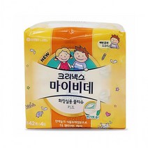 크리넥스 마이비데 화장실용 물티슈 키즈용 캡형42매X4팩 배변훈련 도우미, 마이비데 키즈(캡형42매X4팩)세트
