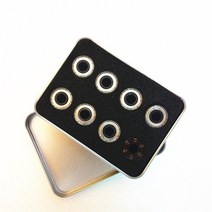 최고의 가격! 16 개 인라인 스피드 스케이트 롤러 푸른 세라믹 608 베어링 ILQ-9 Si3N4 블랙 하이브리드 구, 01 16 white ceramic