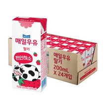 매일유업 멸균 딸기우유 200ml x 24입, 단품