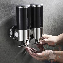 물비누 디스펜서 2구 450ML 화이트 손세정제 물비누케이스 손세정제디스펜서