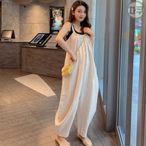 차쿠 여성 여름 끈 나시 점프슈트 펌킨점프슈트