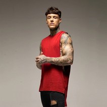 남자머슬핏반팔 머슬핏 카라티 일반 남성 확장 컷 오프 민소매 셔츠 체육관 스트링거 조끼 빈 힙합 근육 티 보디 빌딩 탱크 탑 피트니스 의류